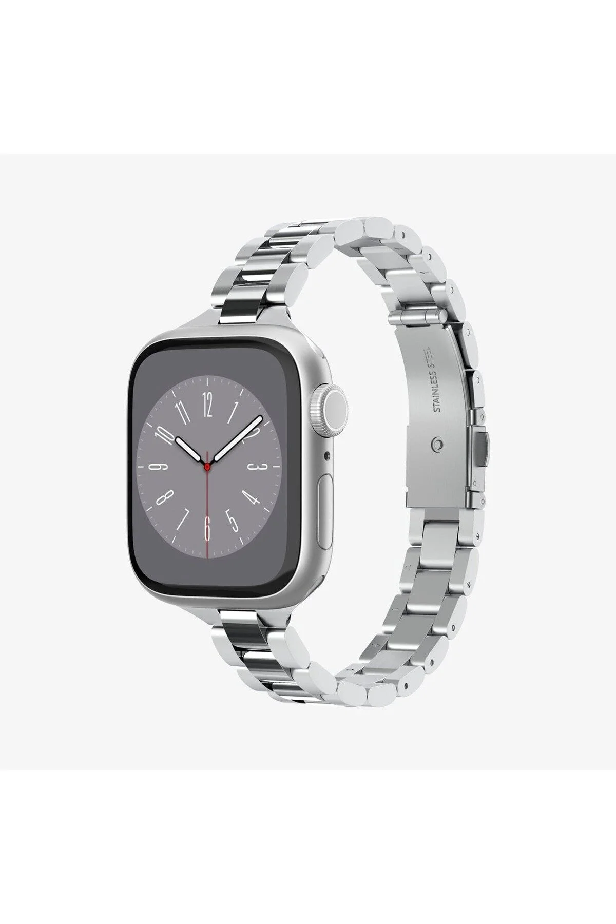 بند ساعت هوشمند APPLE WATCH 42MM SERIES 10 11 41MM 9 8 7 40MM SE2 SE 6 5 4 BAND MODERN FIT SILVER AMP06357 اسپیگن Spigen