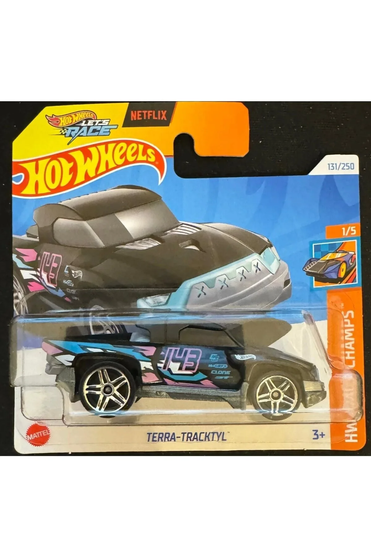 ماشین اسباب بازی اتومبیل های مجرد TERRA TRACKTYL HRY65 هات ویلز اورجینال HOT WHEELS