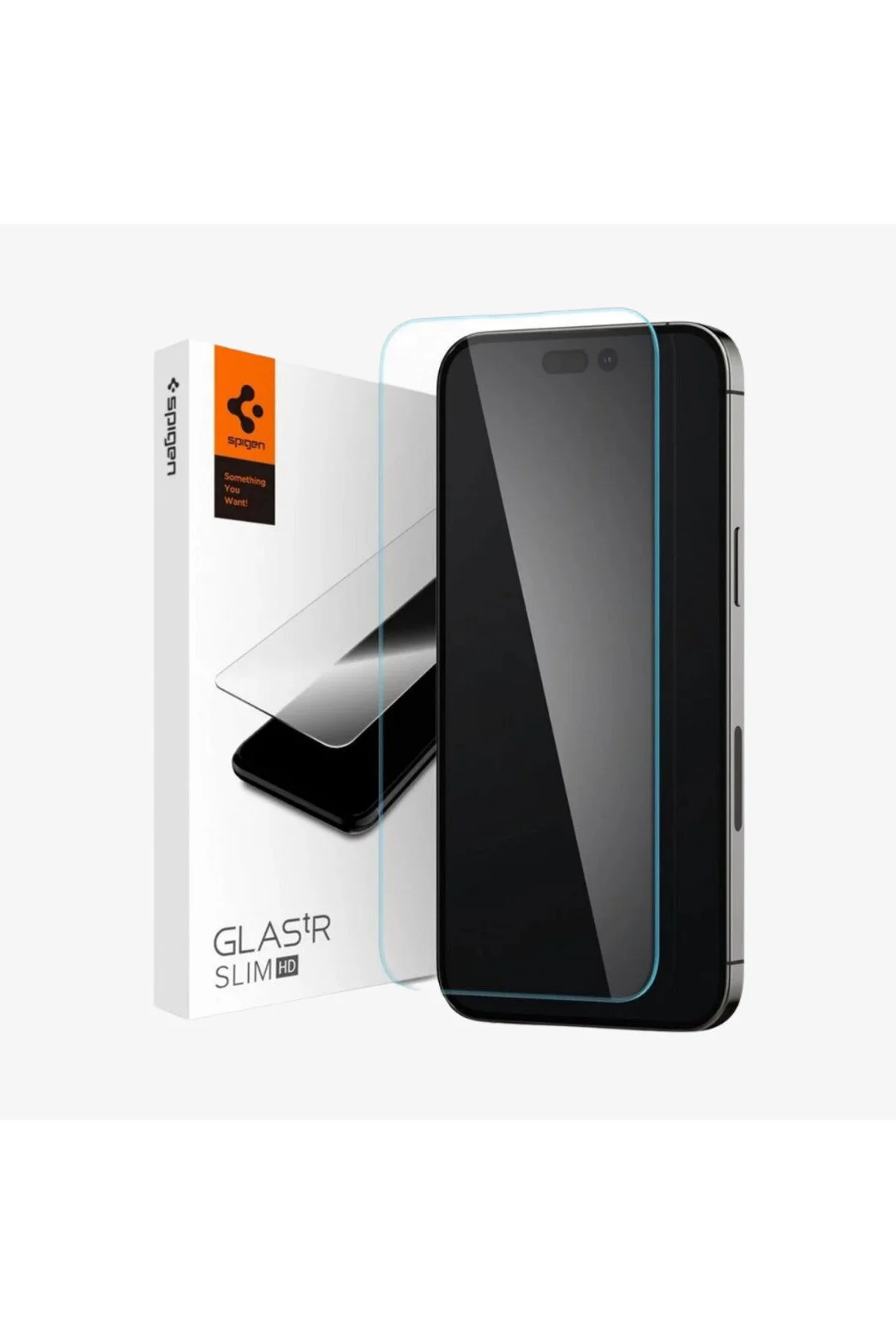محافظ صفحه نمایش شیشه ای آیفون 14 پرو GLAS.TR SLIM HD AGL05222 اسپیگن Spigen