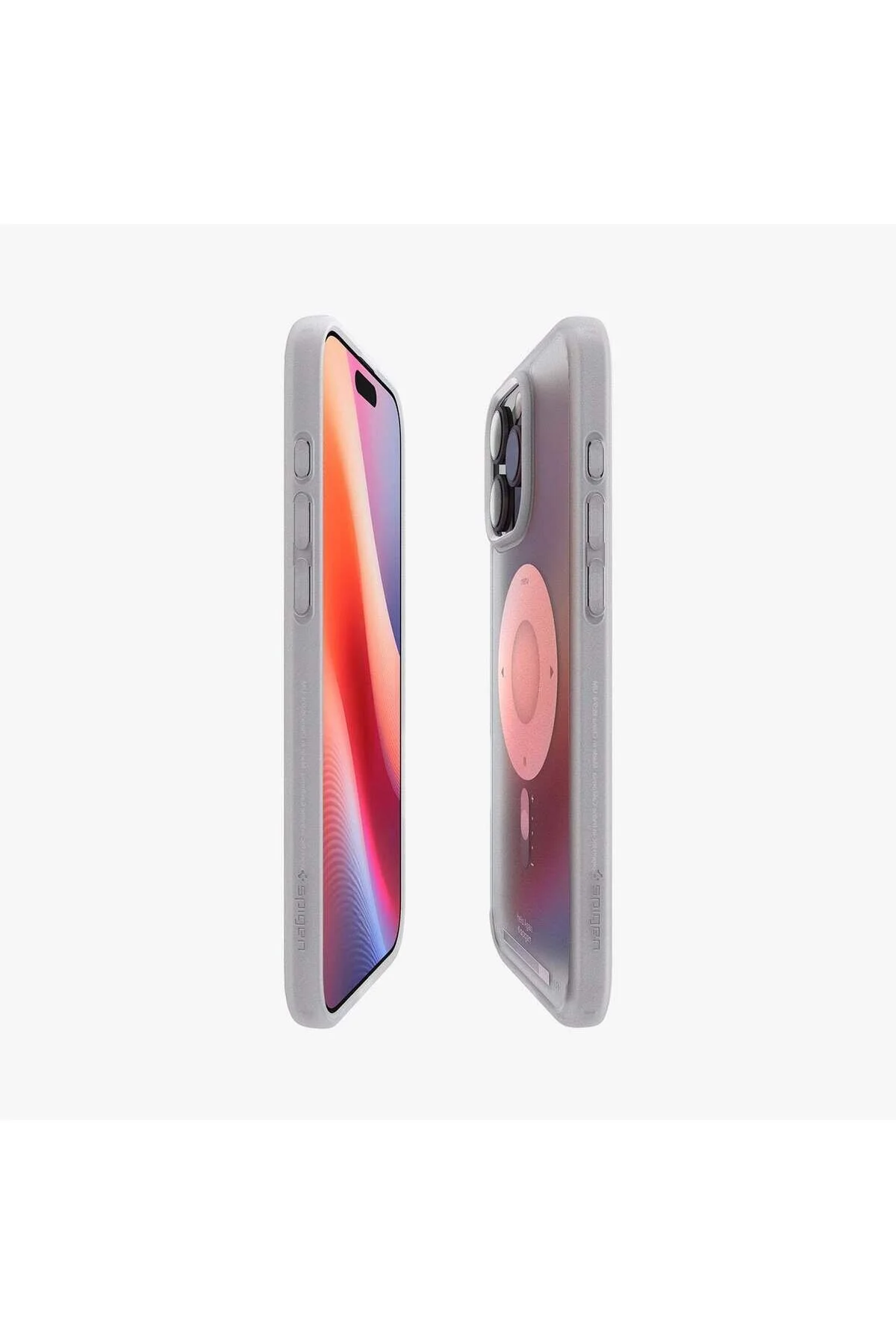کاور و قاب IPHONE 16 PRO MAX CASE ULTRA HYBRID MAGFIT MAGSAFE با کیک استند نقره ای کلاسیک Spigen