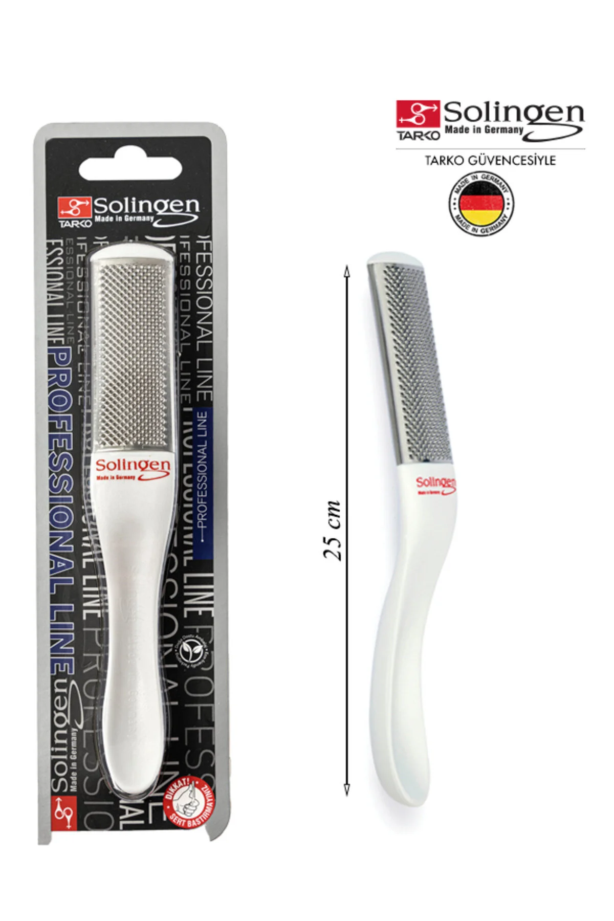 ست مانیکور و پدیکور FOOT RASP استیل ضد زنگ دسته ارگونومیک Solingen