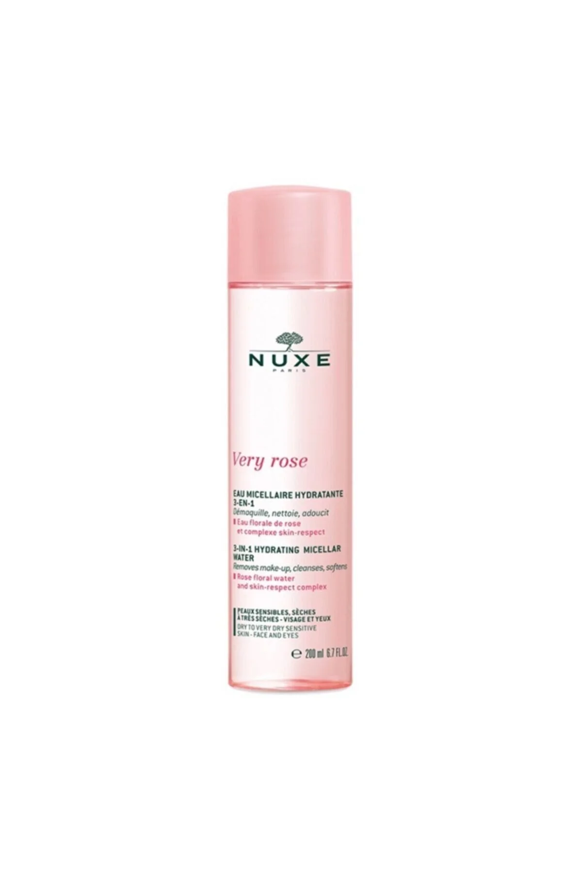 Nuxe آب میسلار مرطوب کننده 3 در 1 وری رز 200 میلی لیتر