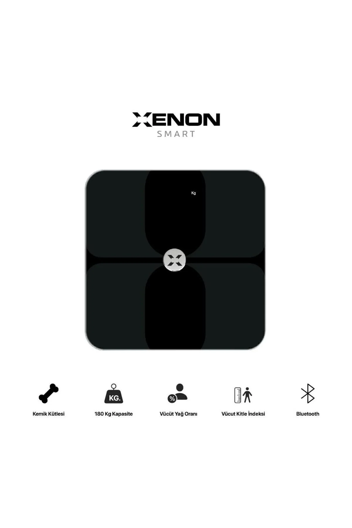 ترازو مقیاس دیجیتال با وزن هوشمند BT APPLE HEALTH GOOGLE توده بدن عضله آب چربی استخوان X8703 Xenon Smart