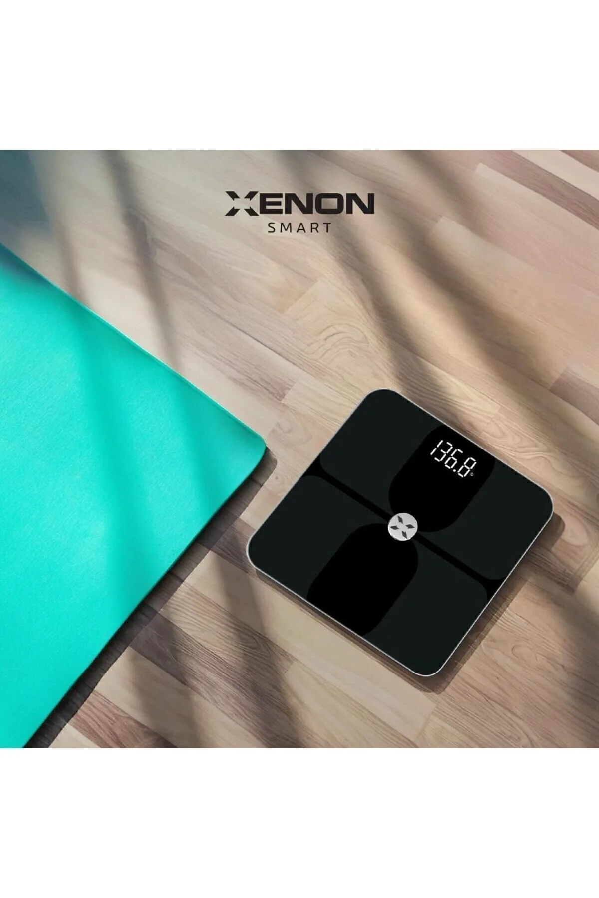 ترازو مقیاس دیجیتال با وزن هوشمند BT APPLE HEALTH GOOGLE توده بدن عضله آب چربی استخوان X8703 Xenon Smart