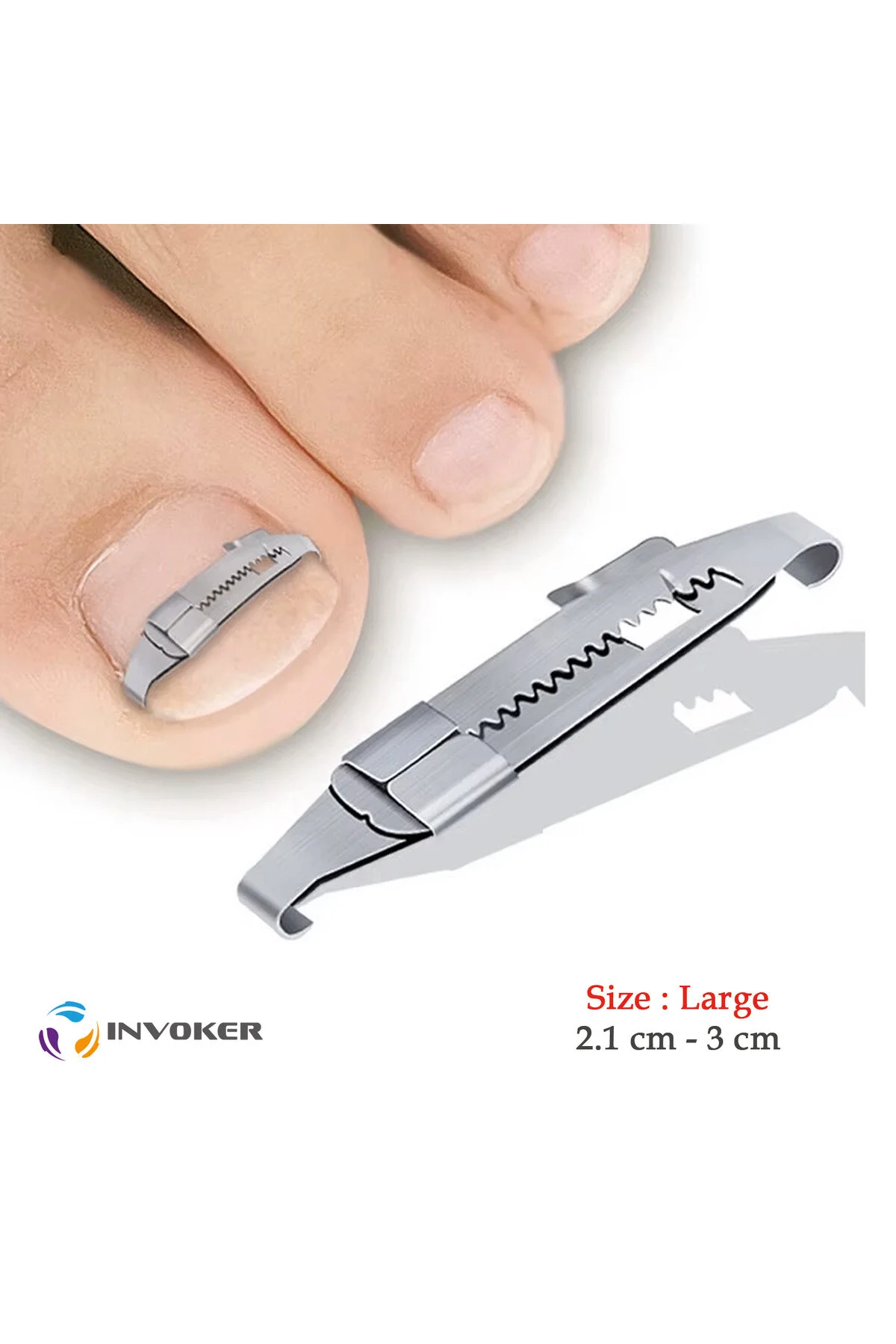 مراقبت ناخن INGROWN NAIL PREVENTER اصلاح کننده REMOVER SPLINT بزرگ استیل ضد زنگ INVOKER