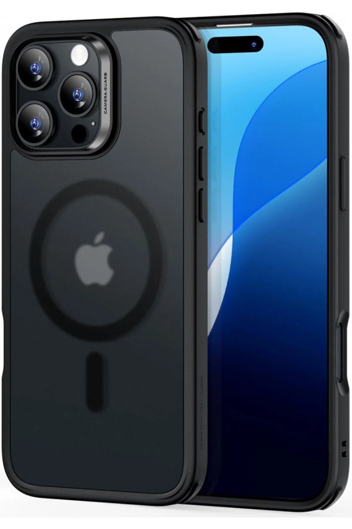 کاور و قاب IPHONE 16 PRO CASE HALOLOCK MAGSAFE کلاسیک HYBRID SILICONE FROSTED مشکی ESR