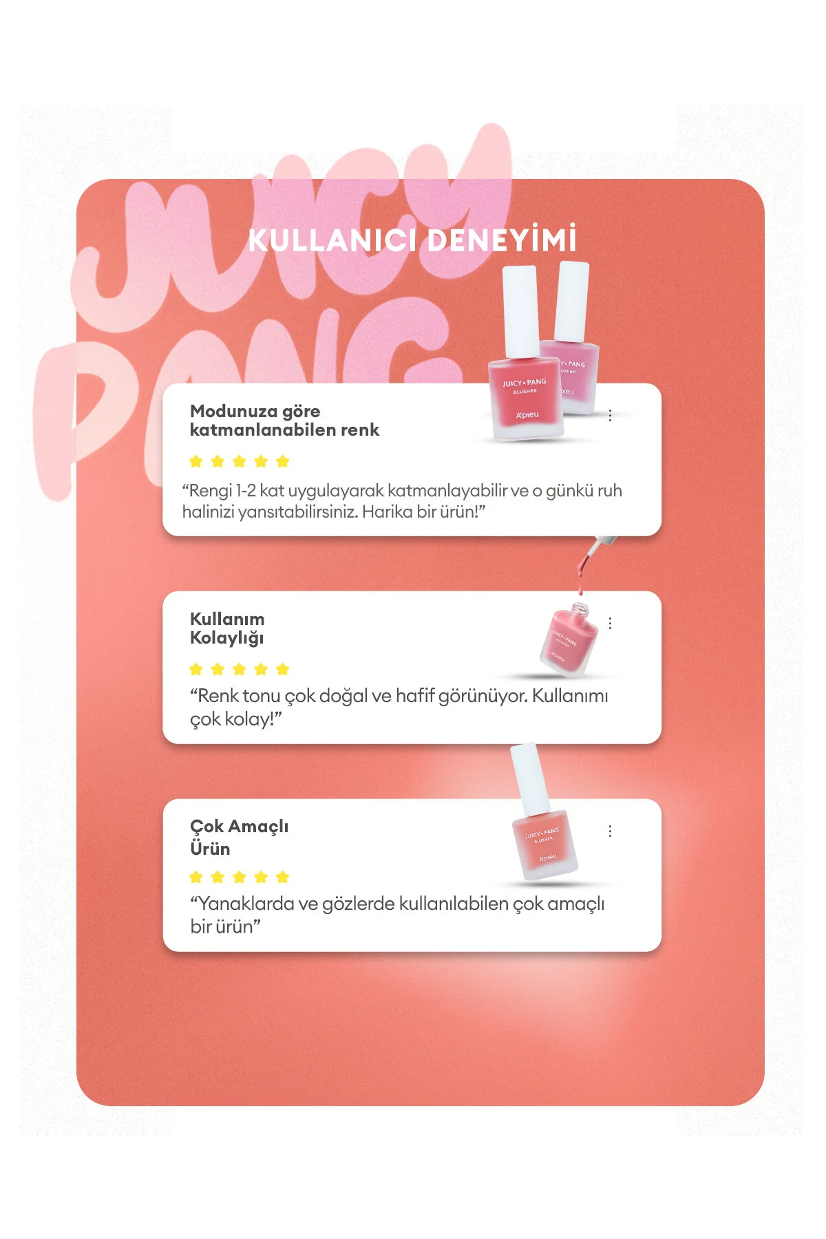 رژگونه مایع مرطوب کننده طبیعی Juicy Pang رنگ Water Blusherشماره OR01 میشا Missha