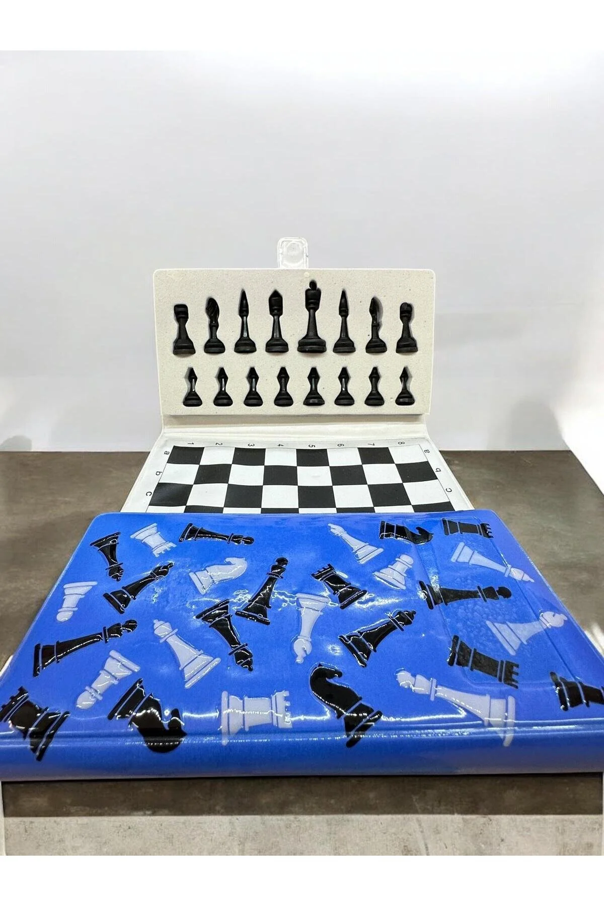 شطرنج ست طرح نوت بوک تاشو آبی KOZART