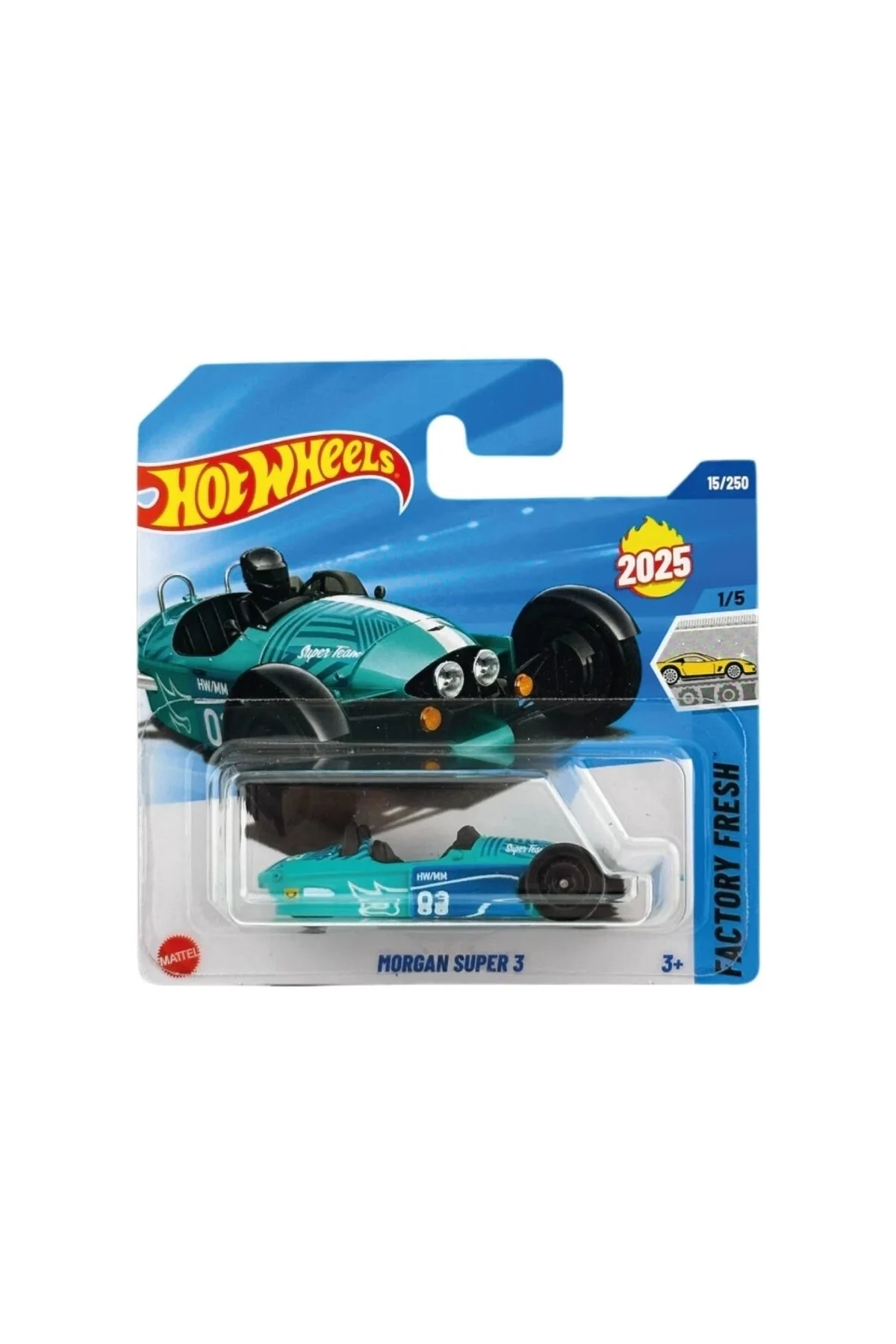 ماشین اسباب بازی های مجرد مورگان سوپر 3 HYW13 هات ویلز اورجینال HOT WHEELS