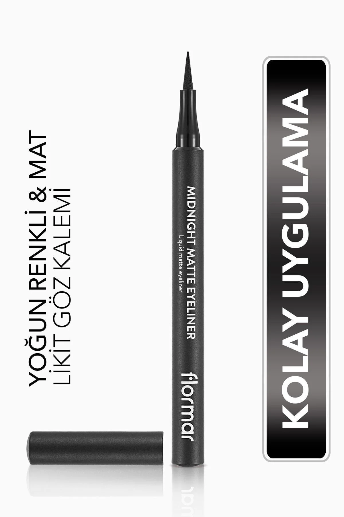 Flormar مداد چشم مایع مات (سیاه) مداد چشم مات نیمه شب 001 سیاه