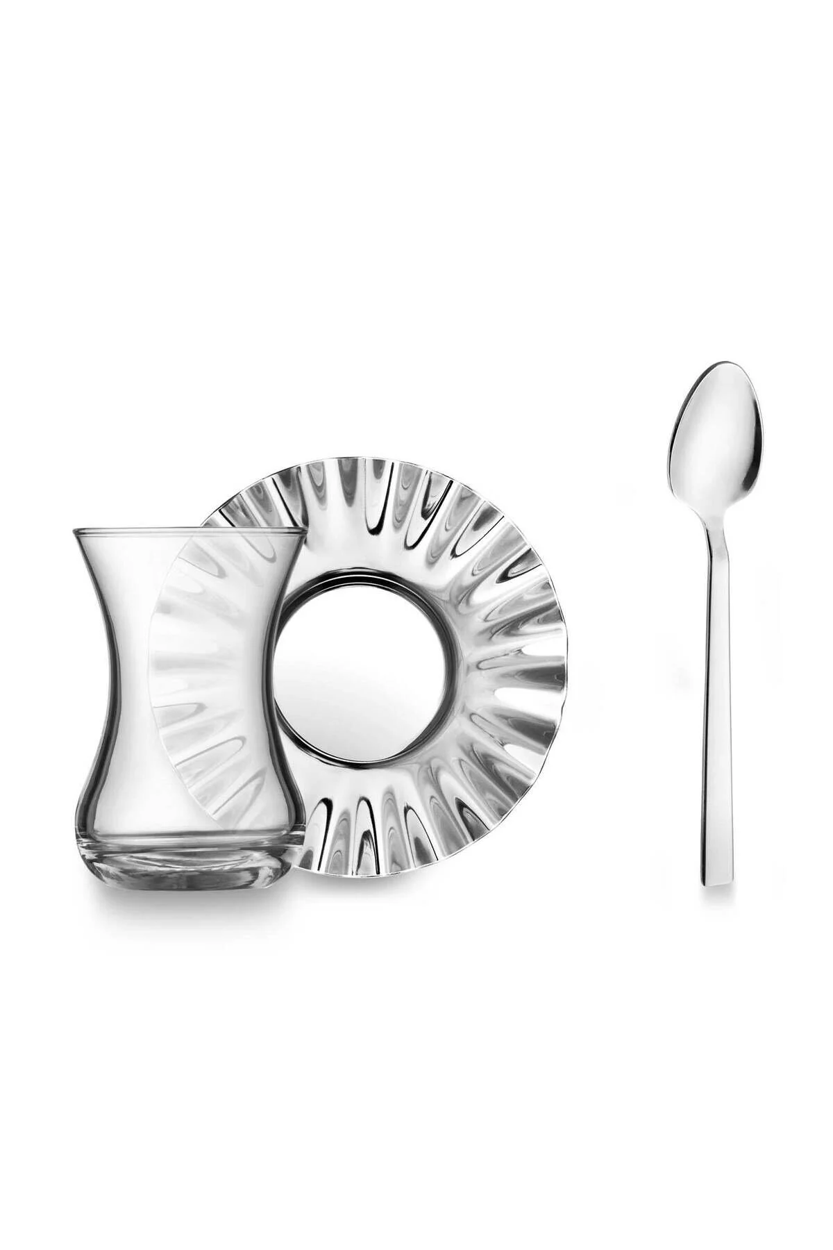 لیوان VELENA 18 قطعه 6 مجموعه چای فولادی Jumbo