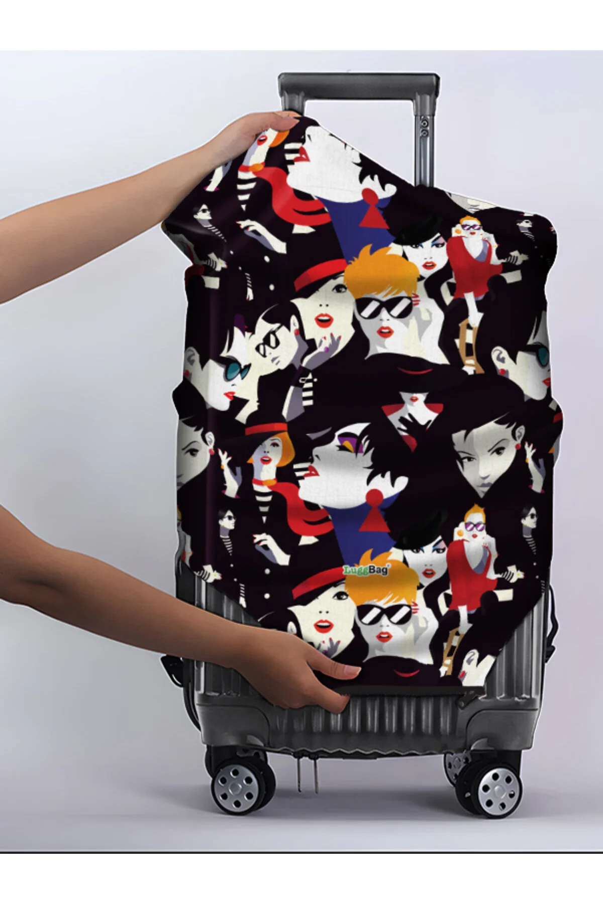 روکش چمدان چند رنگ مردانه و زنانه پوشش پارچه ای قلمداد اورجینال LUGGBAG