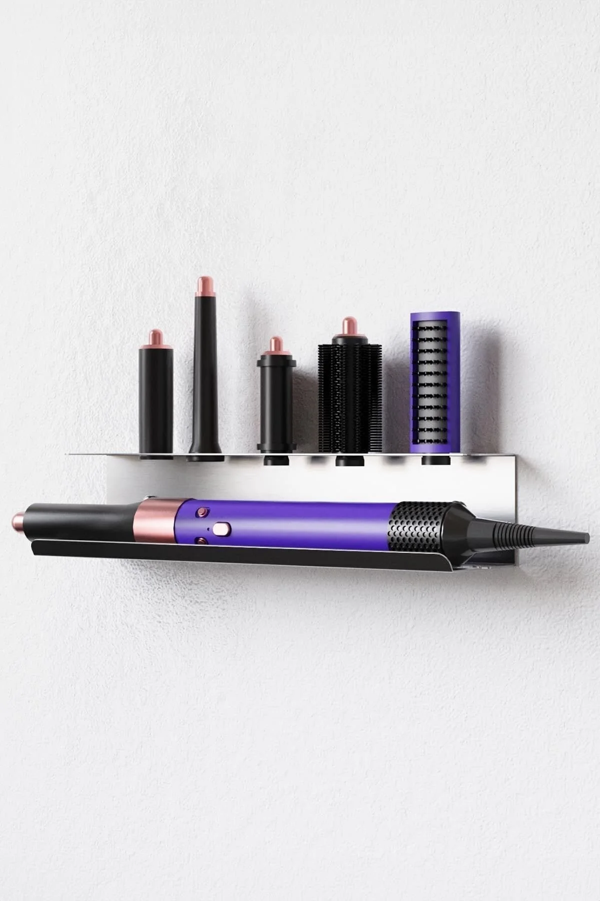 گیره حمام قفسه گزینه نصب دوگانه استیل ضد زنگ با پایه لوازم جانبی سازگار دودکش DYSON AIRWRAP MULTISTYLER Zift Unique