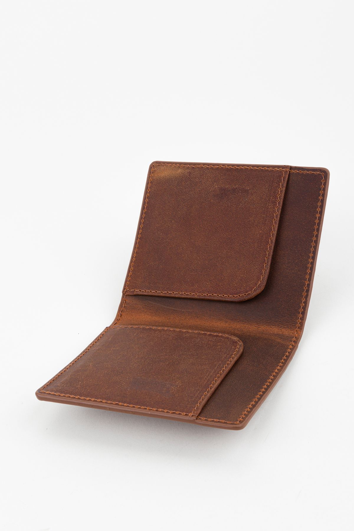 کیف پورتفولیو و کلچ قهوه‌ای زنانه جعبه دارنده کارت کارد اورجینال Fossil