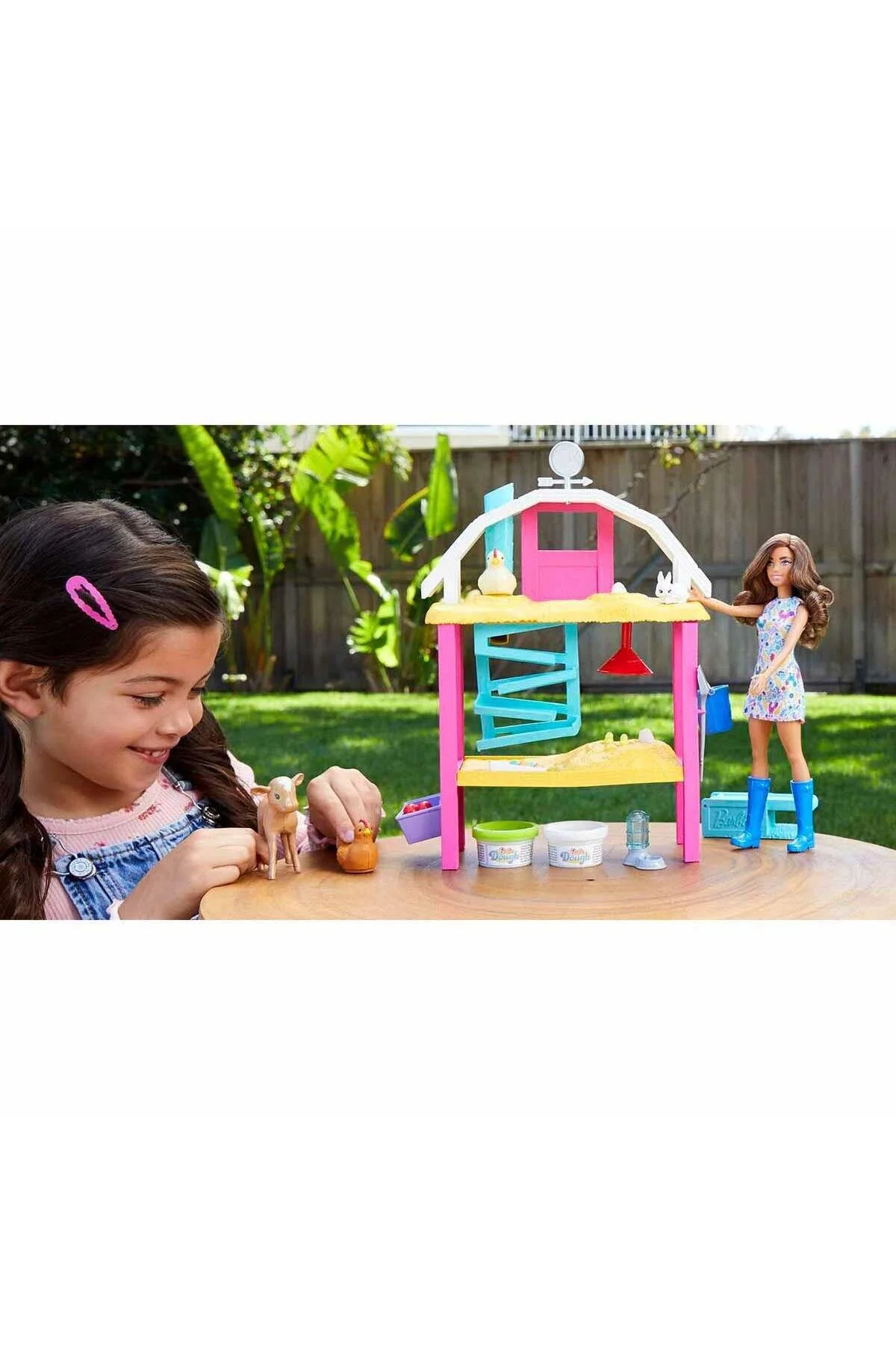 عروسک های پلاستیکی مجموعه بازی FARM HGY88 اورجینال Mattel