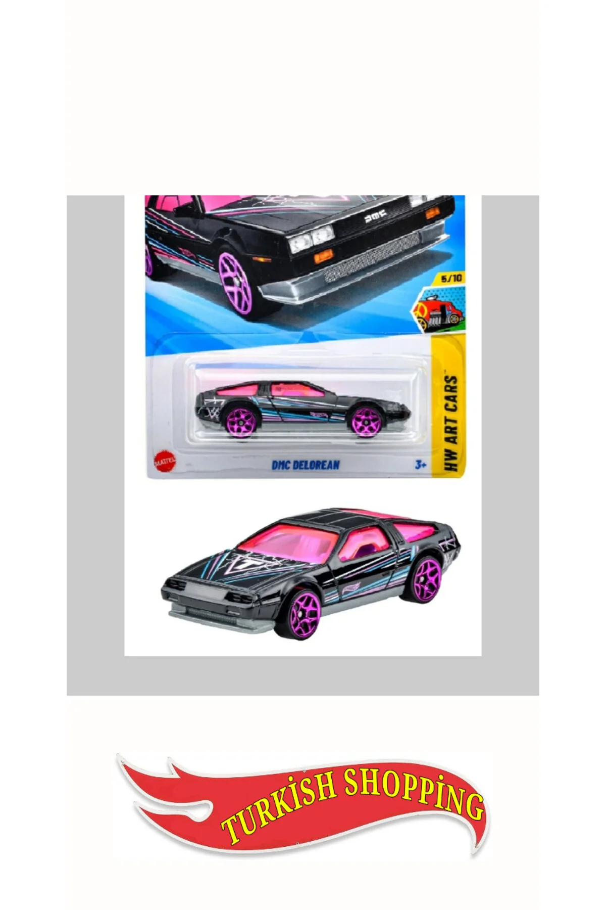ماشین اسباب بازی 2025 مورد 1:64 DMC DELOREAN HOT WHEELS