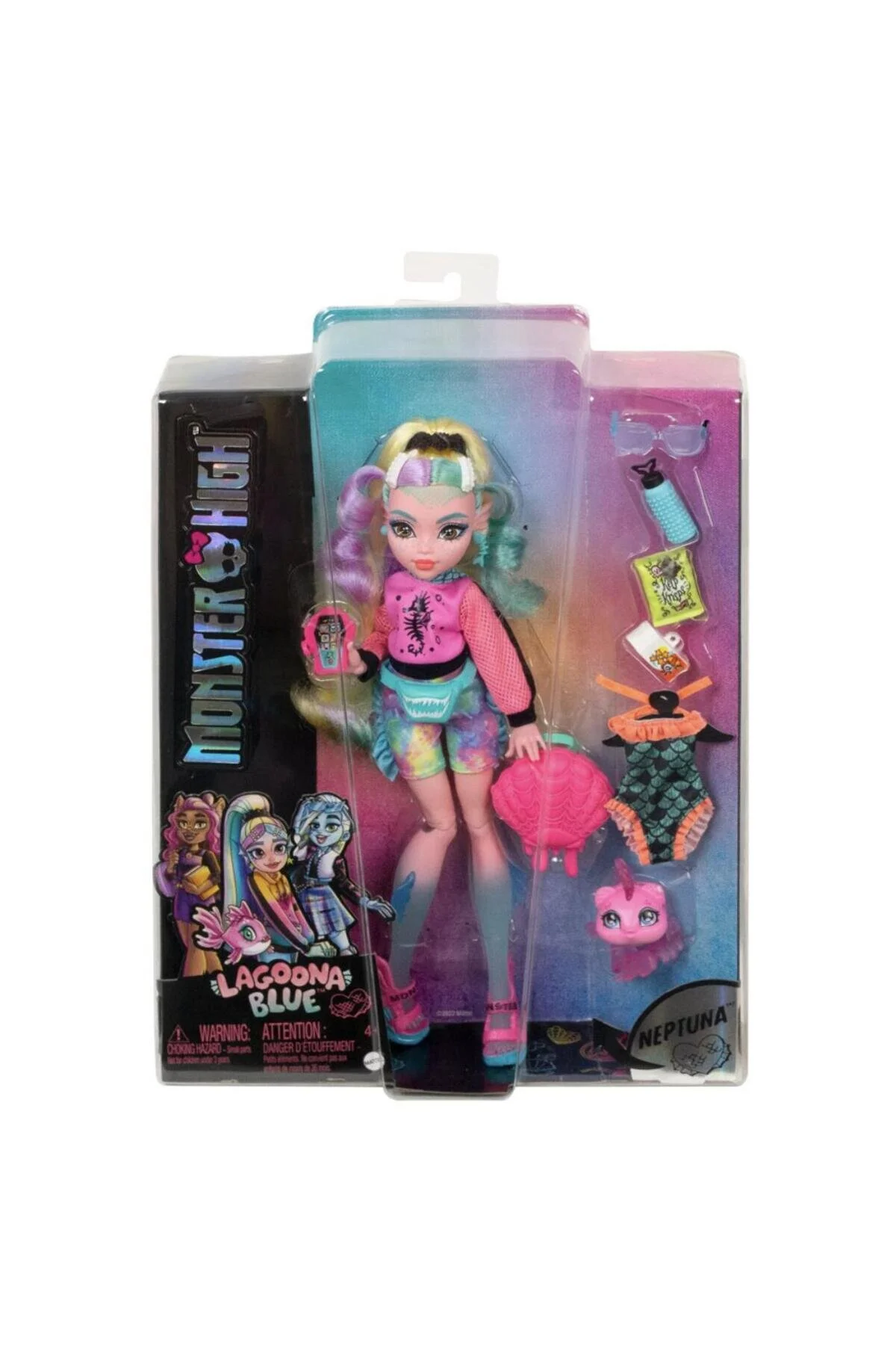 عروسک های مدل دوستان عجیب و غریب LAGOONA | HHK55 MONSTER HIGH
