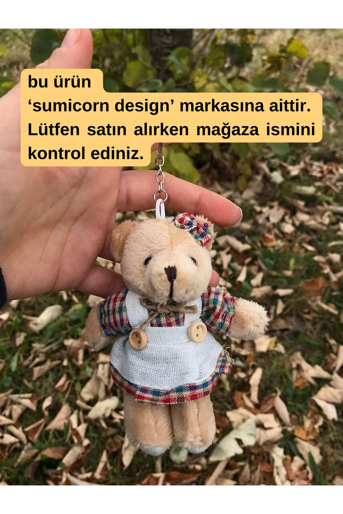 جلیقه کلید هدیه شیک و زیبا برای جاکلیدی خرس عروسکی لوازم جانبی کیف پول Sumicorn Design