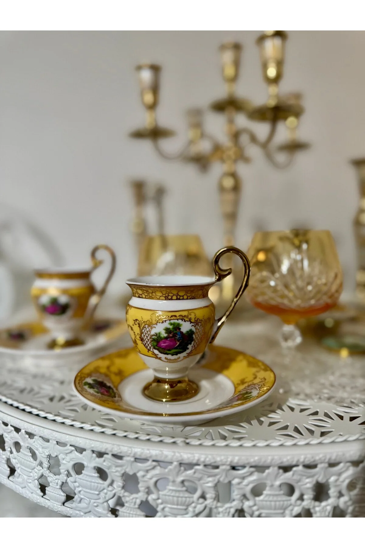 فنجان قهوه ESTERHOMEDECOR 2 و کریستال 2S hediye