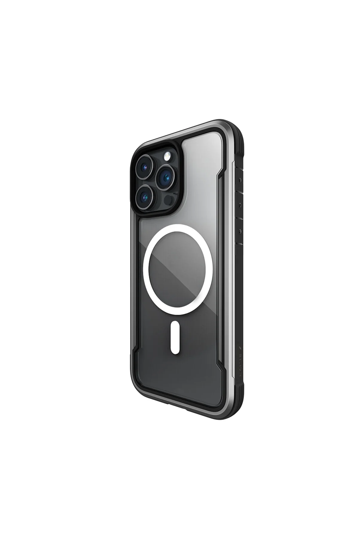 کاور و قاب سازگار IPHONE 15 PRO MAX MAGSAFE AIRBAG سری RAPTIC SHIELD پوشش سطح پشت شفاف مشکی Raptic