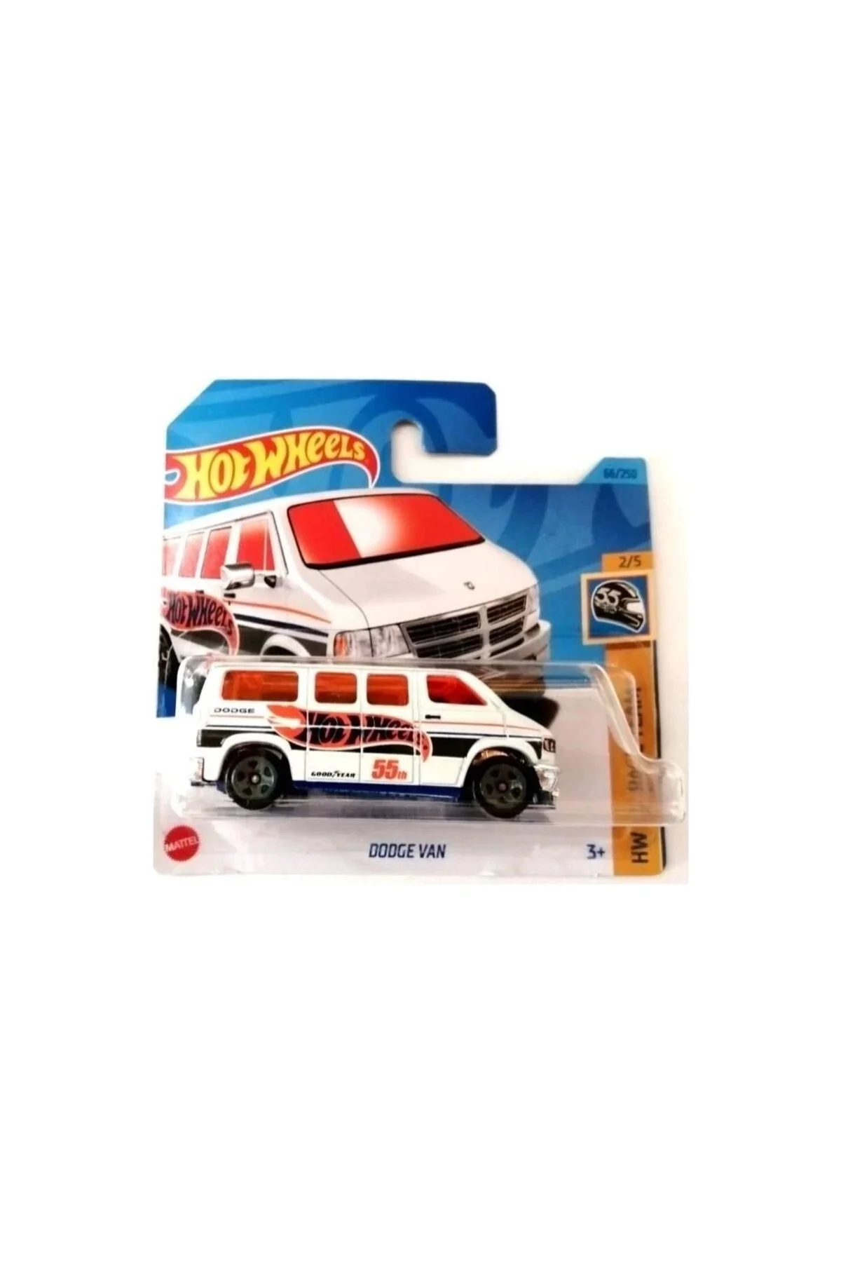 ماشین اسباب بازی SINGES DODGE VAN HKK28 هات ویلز اورجینال HOT WHEELS