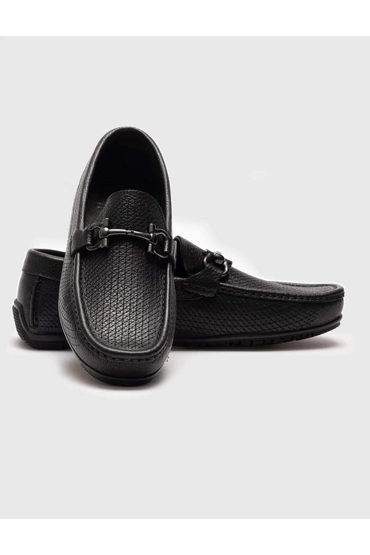 کفش مردانه مرد سیاه چرمی واقعی Loafer کابانی Cabani