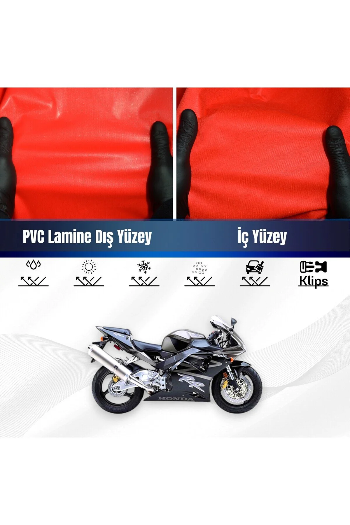 چادر موتورسیکلت قرمز HONDA CBR 954 RR موتور سیکلت برزنت ضد آب برزیده بر تارپاولین ULTRASHOP