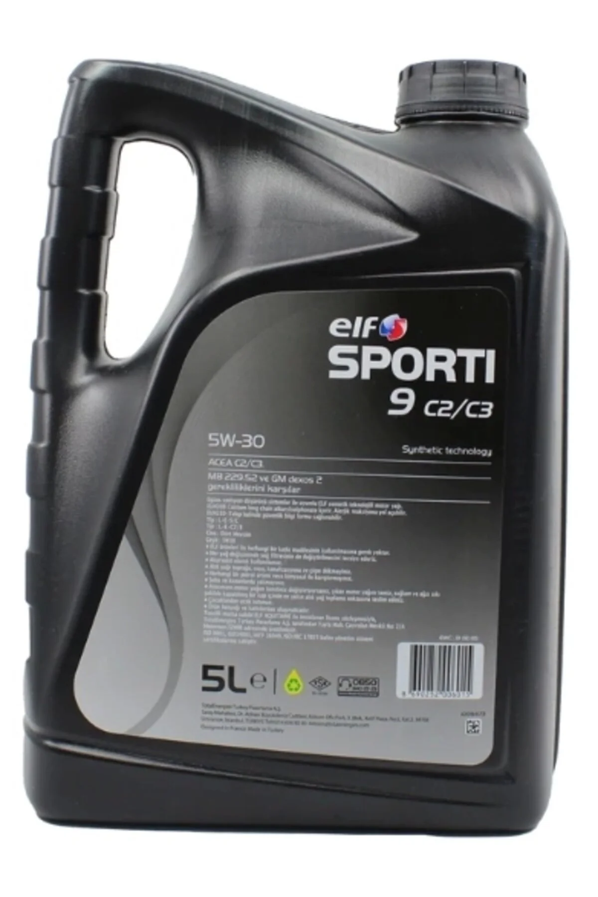 روغن و مکمل موتور SPORT 9 C2 C3 5W30 5LT Elf