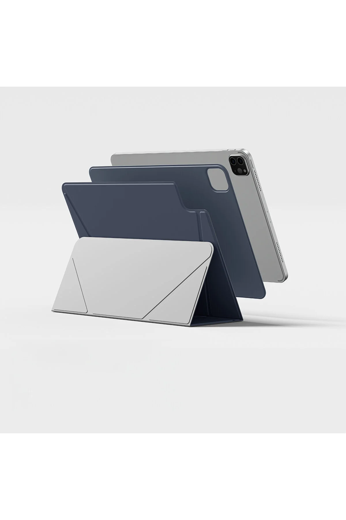 کاور تبلت قاب IPAD AIR 11 با پایه مغناطیسی AMAZINGTHING MATTE PRO MAG FOLIO BLUE Amazingthing