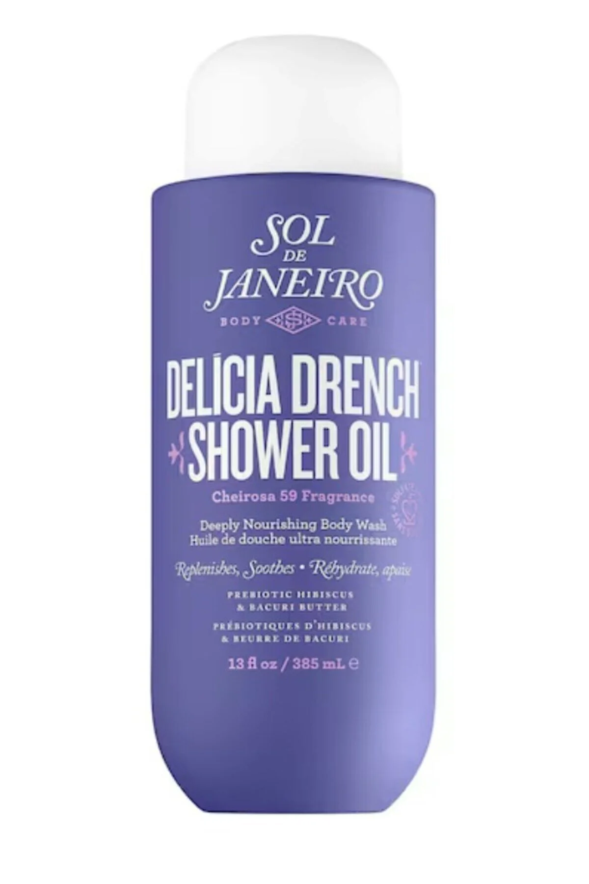 ژل دوش مردانه و زنانه روغن DELICIA DENCH 385 میل Sol De Janeiro