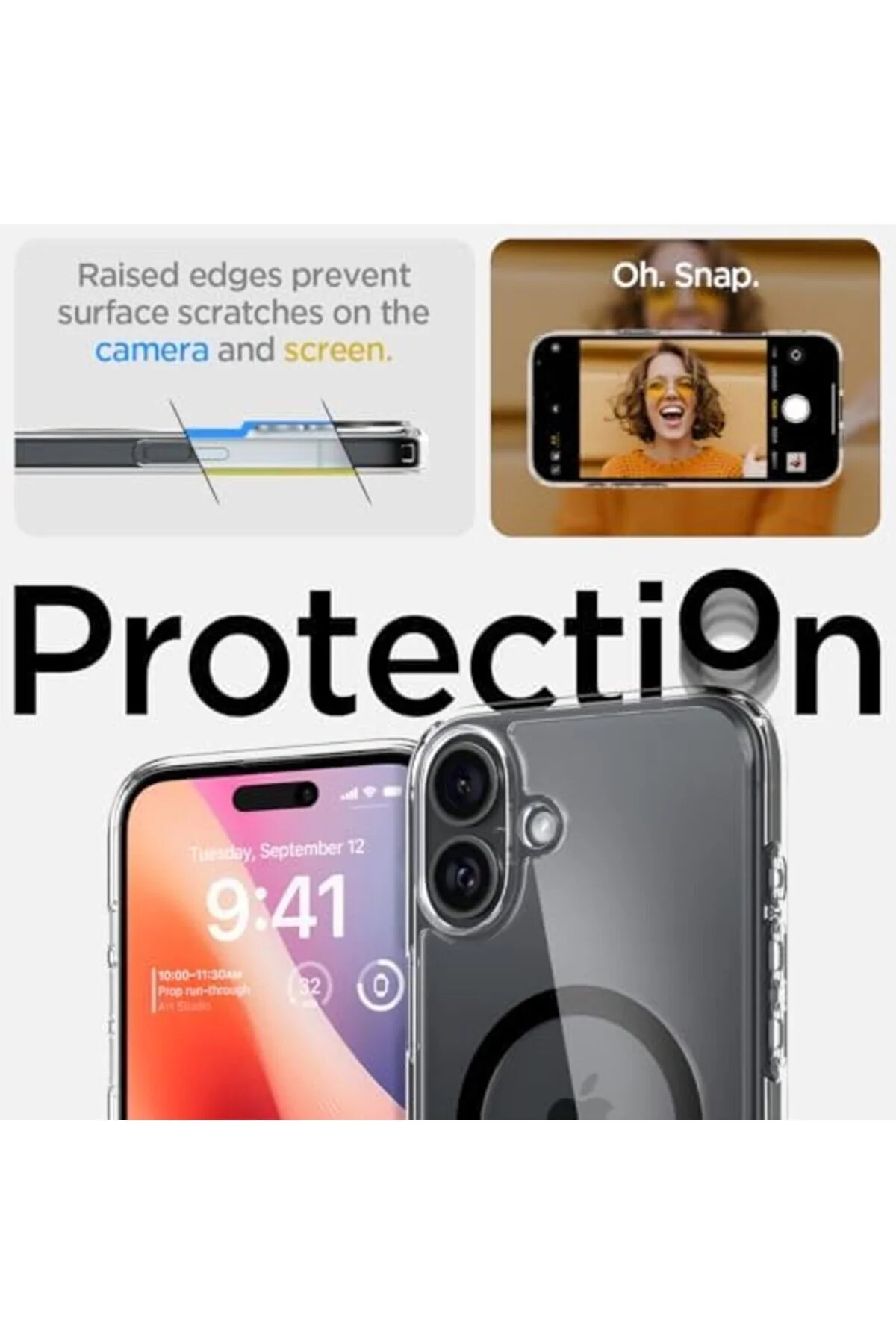 کاور و قاب PERISTORE IPHONE 16 PLUS CASE ULTRA HYBRID MAGFIT با MAGSAFE مشکی BYMAXXSTORE STOREMAX