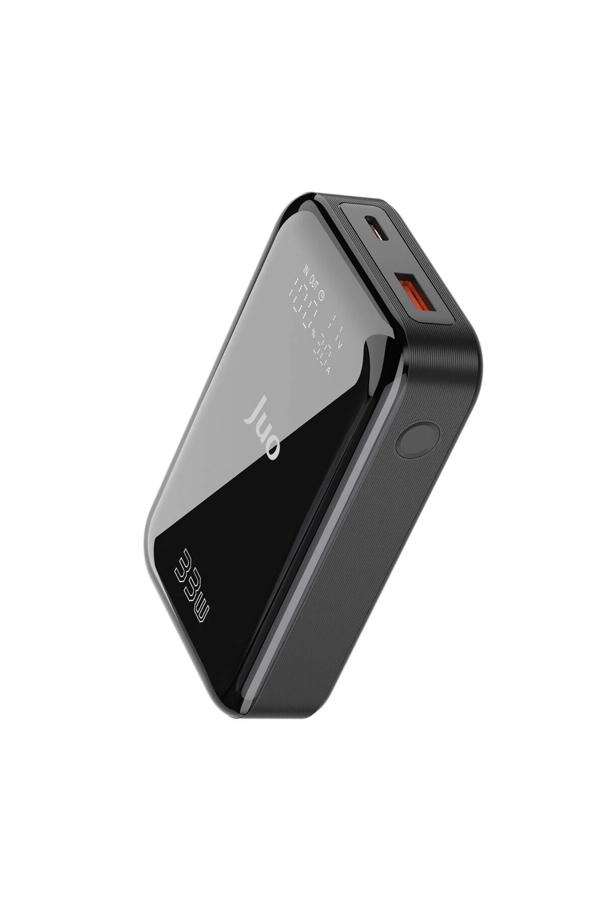 پاوربانک شارژر سریع قابل حمل 10000 ماه 33 واتی USB A TYPE C با نشانگر LED آمپر وات اورجینال Juo