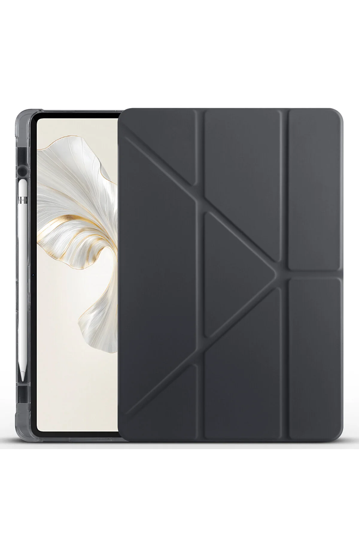 کاور تبلت HONOR PAD 9 12.1 اینچی سیلیکونی چرمی نرم سازگار با محفظه قلم فیبکس Fibaks