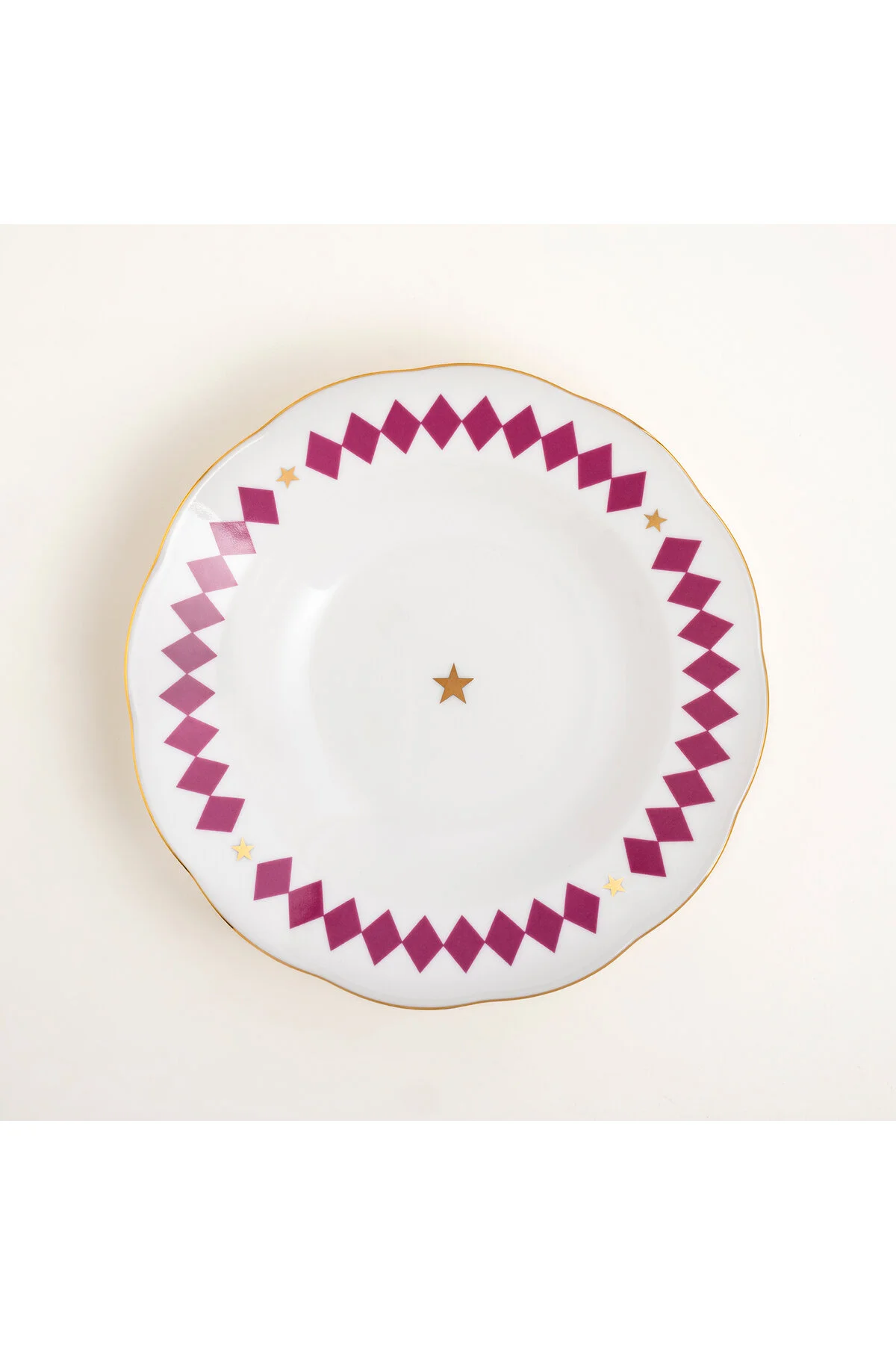 بشقاب صفحه گودال پرسلن EMET 23X23X4.5 سانتی متر فوکسیا Zsa Zsa Zsu