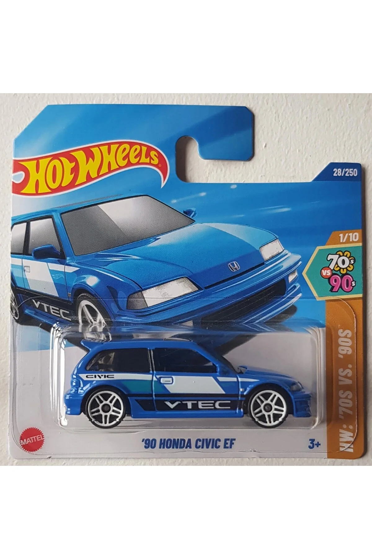 ماشین اسباب بازی آبی 2025 Single Car 90 Honda Civic Ef HOT WHEELS