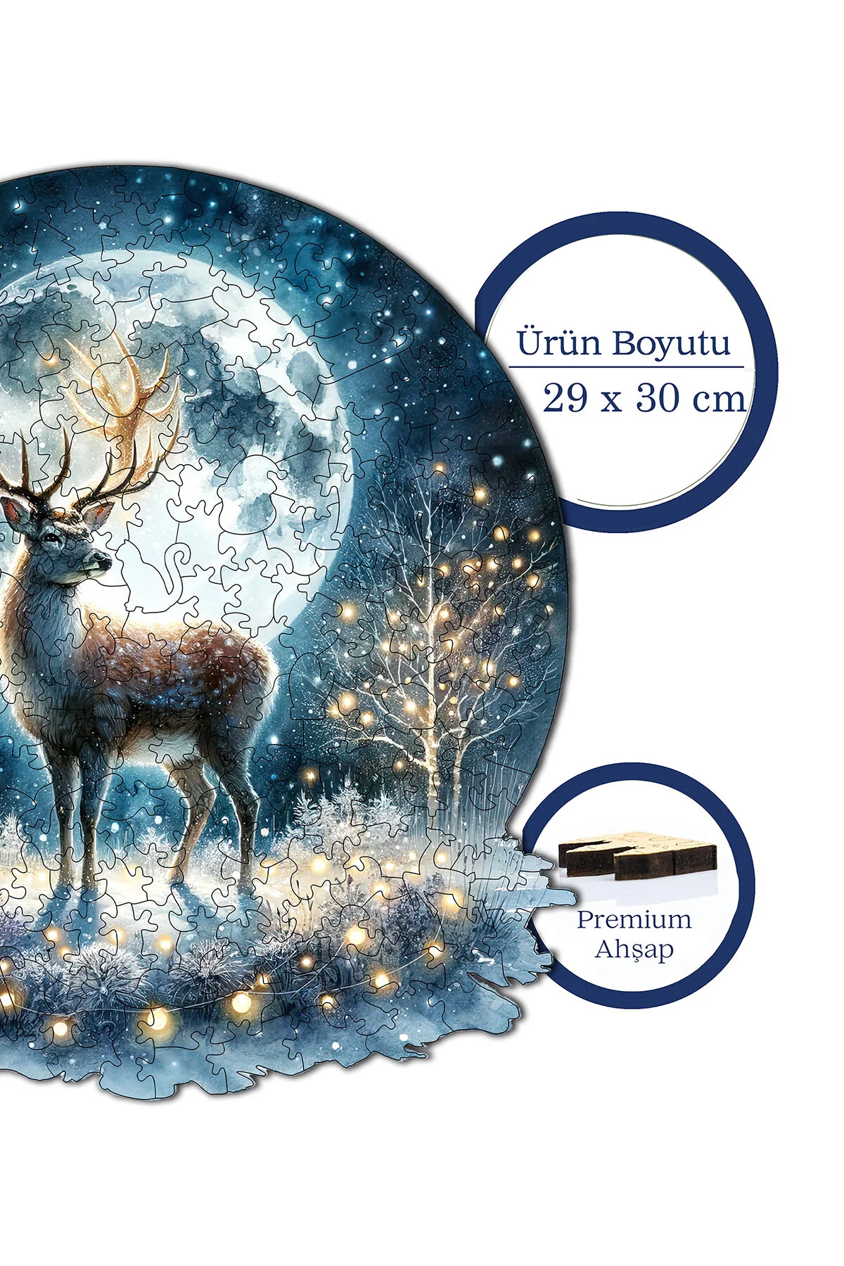 پازل چوبی گرد و غبار منحصر به فرد 260 فویل چسب شامل 29X30 سانتی متر WZ 21 اورجینال Pinecone