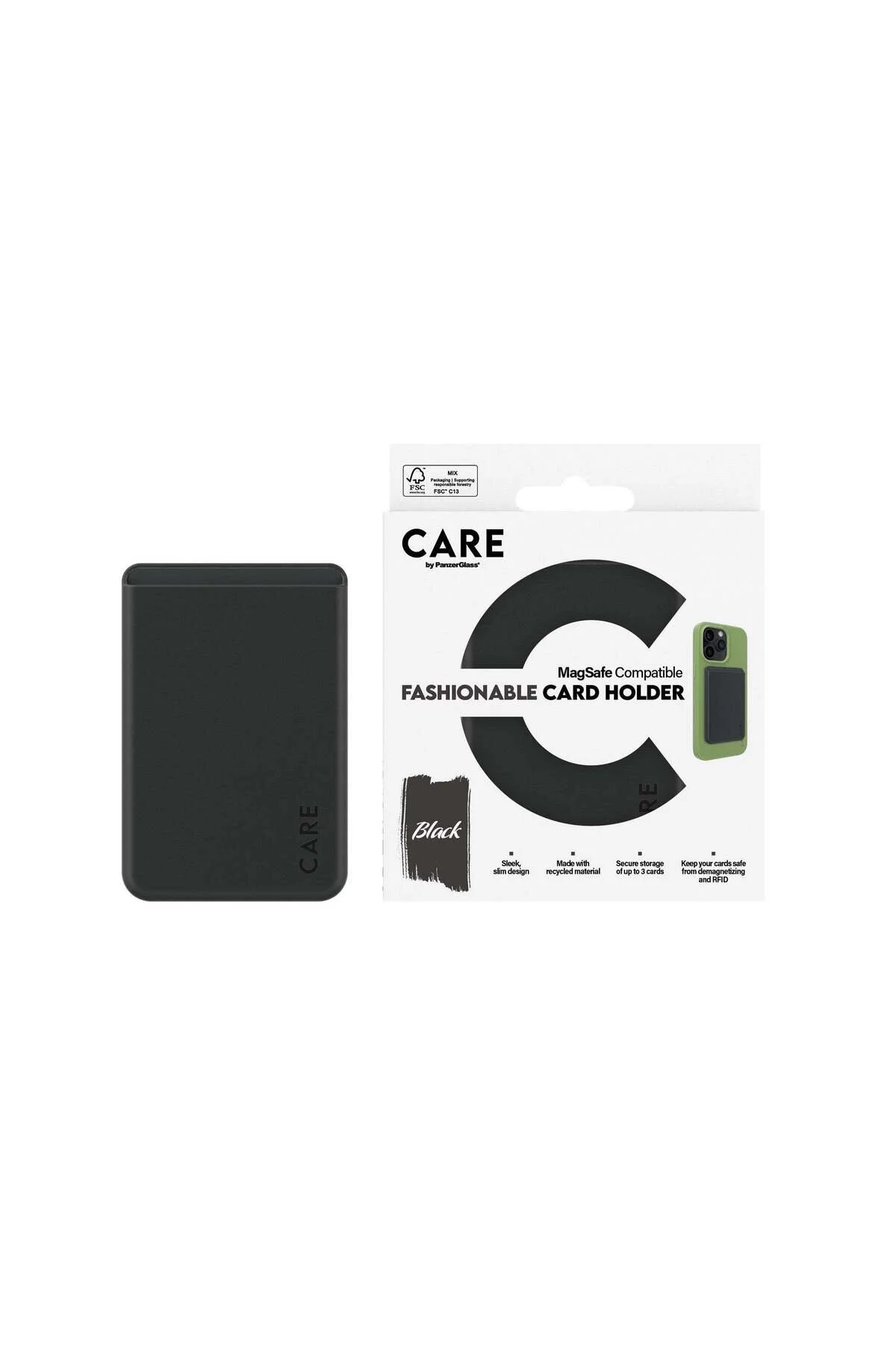 کاور و قاب BY PANZERGLASS MAGSAFE WALLET مشکی PanzerGlass