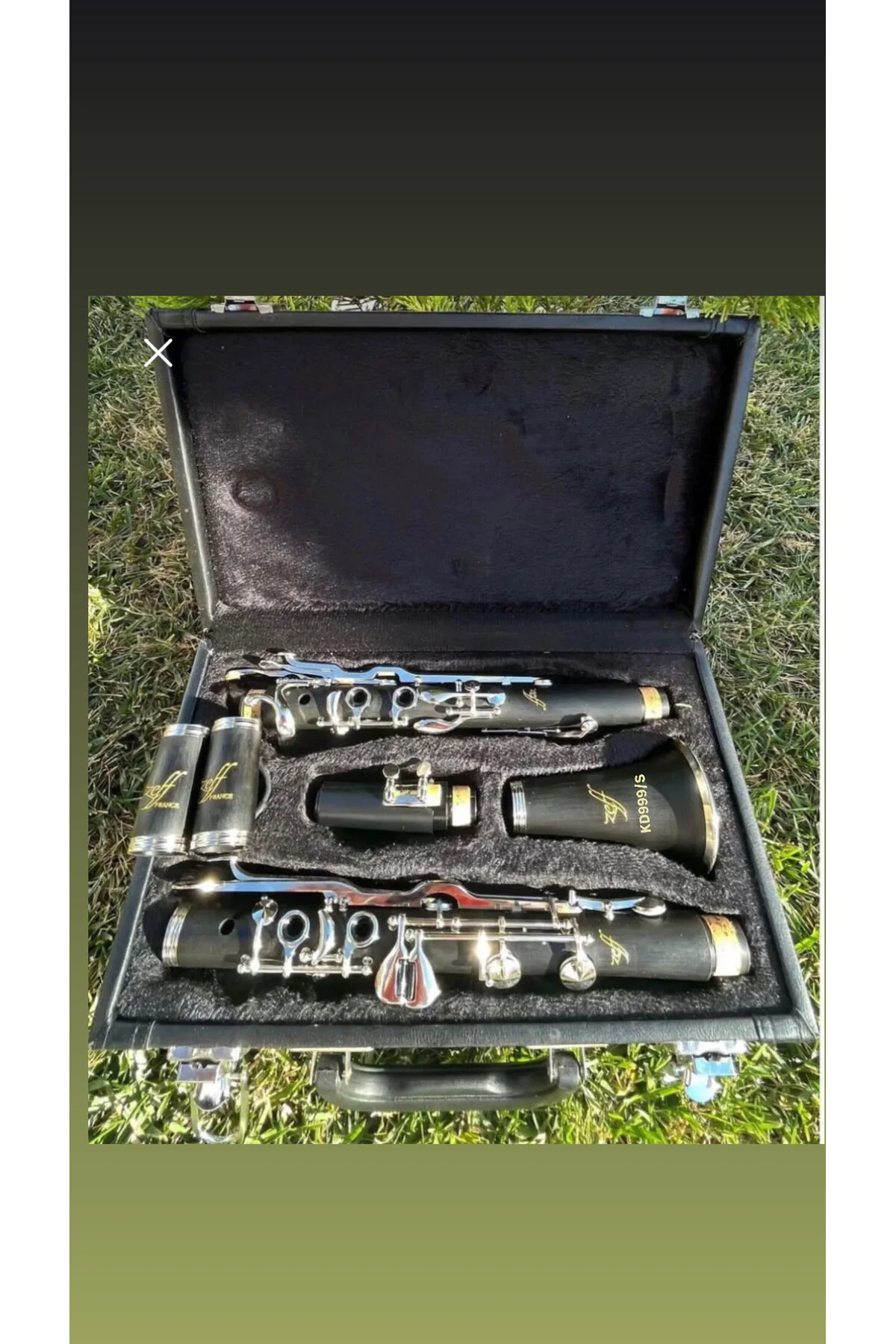 کلارینت مردانه فروشگاه صفر KD999 S کیسه چرمی سمت چپ Zeff France
