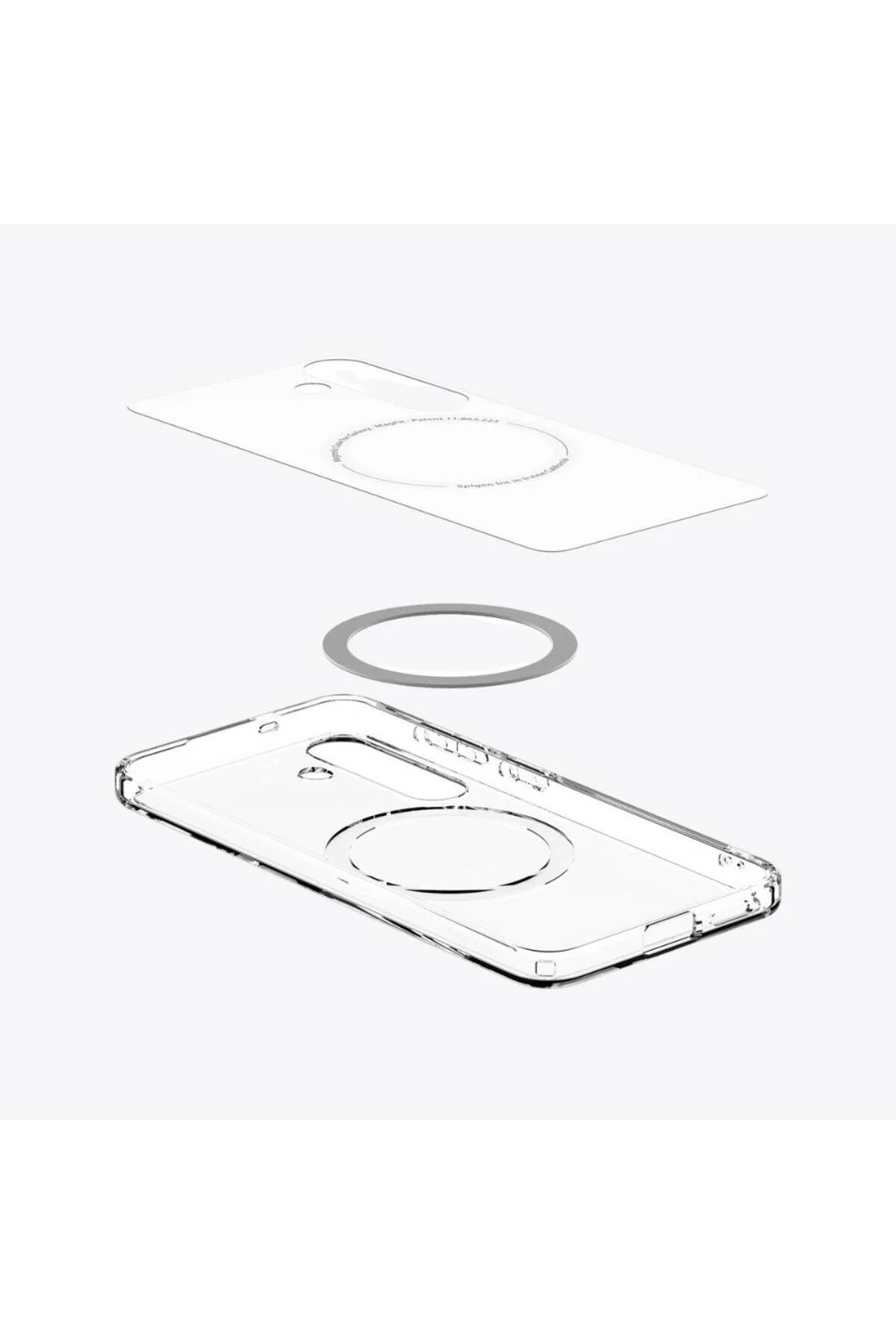 کاور و قاب GALAXY S25 CASE ULTRA HYBRID MAGFIT از سفید CLEAR ACS09002 Spigen
