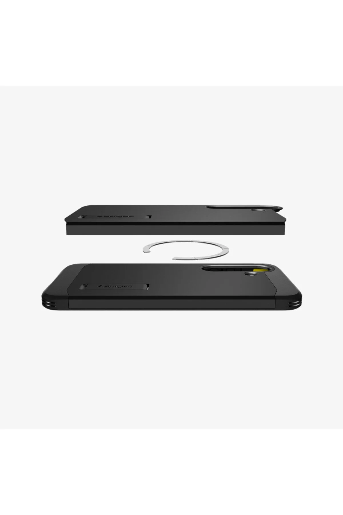 کاور و قاب GALAXY S25 CASE TOUGH ARMOR AI MAGFIT KICKSTAND BLACK Spigen