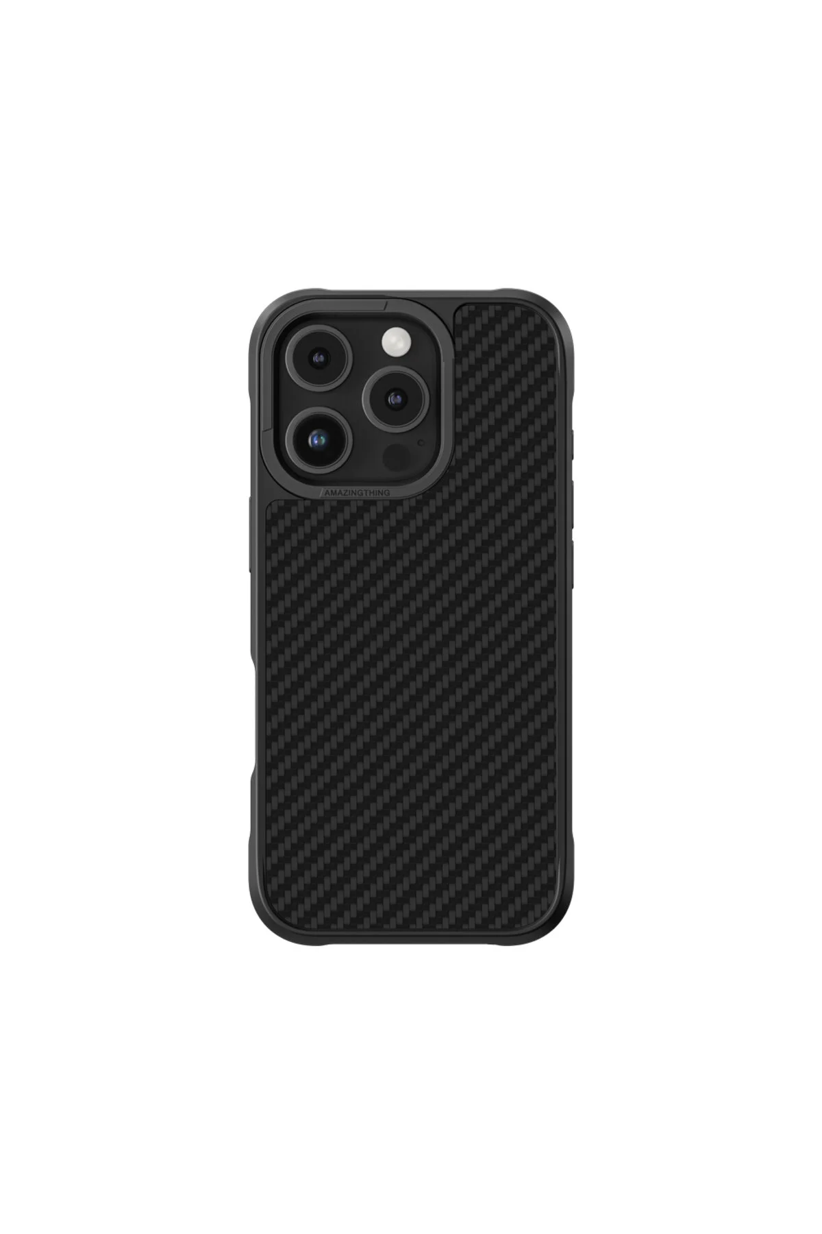 کاور و قاب IPHONE 16 PRO MAX CASE MAGSAFE دارای فیبر آرامید شگفت انگیز سری TITAN مشکی Amazingthing