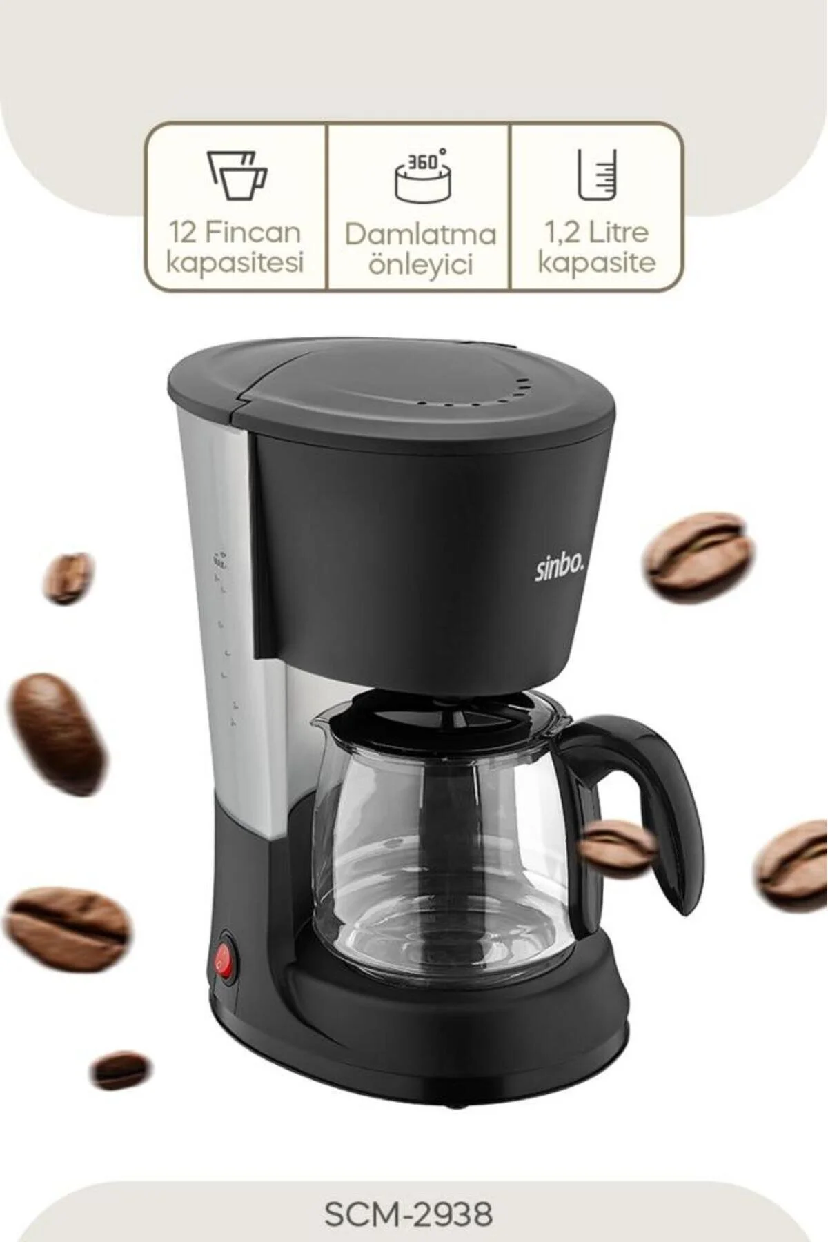 قهوه ساز فیلتری دستگاه فیلتر SCM 2938 Sinbo