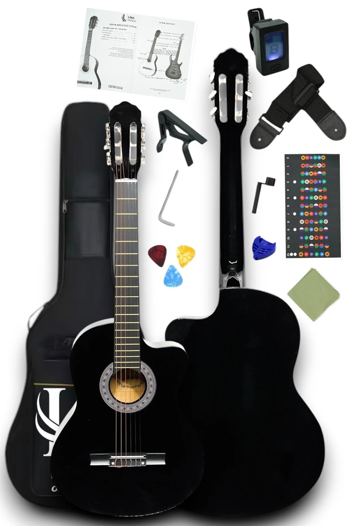 گیتار CG 3900BK XBAG کلاسیک GUITAR 4 STEAL CASIK CASE FULL Furia