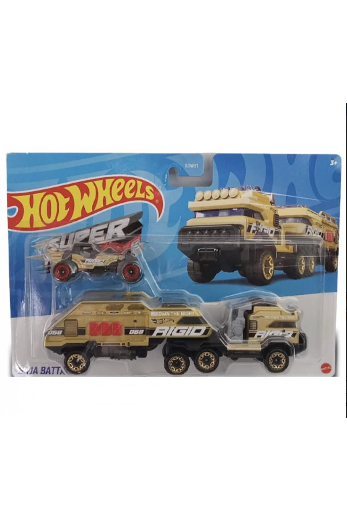 ماشین اسباب بازی باربری کامیون BDW51 HMF91 اورجینال HOT WHEELS
