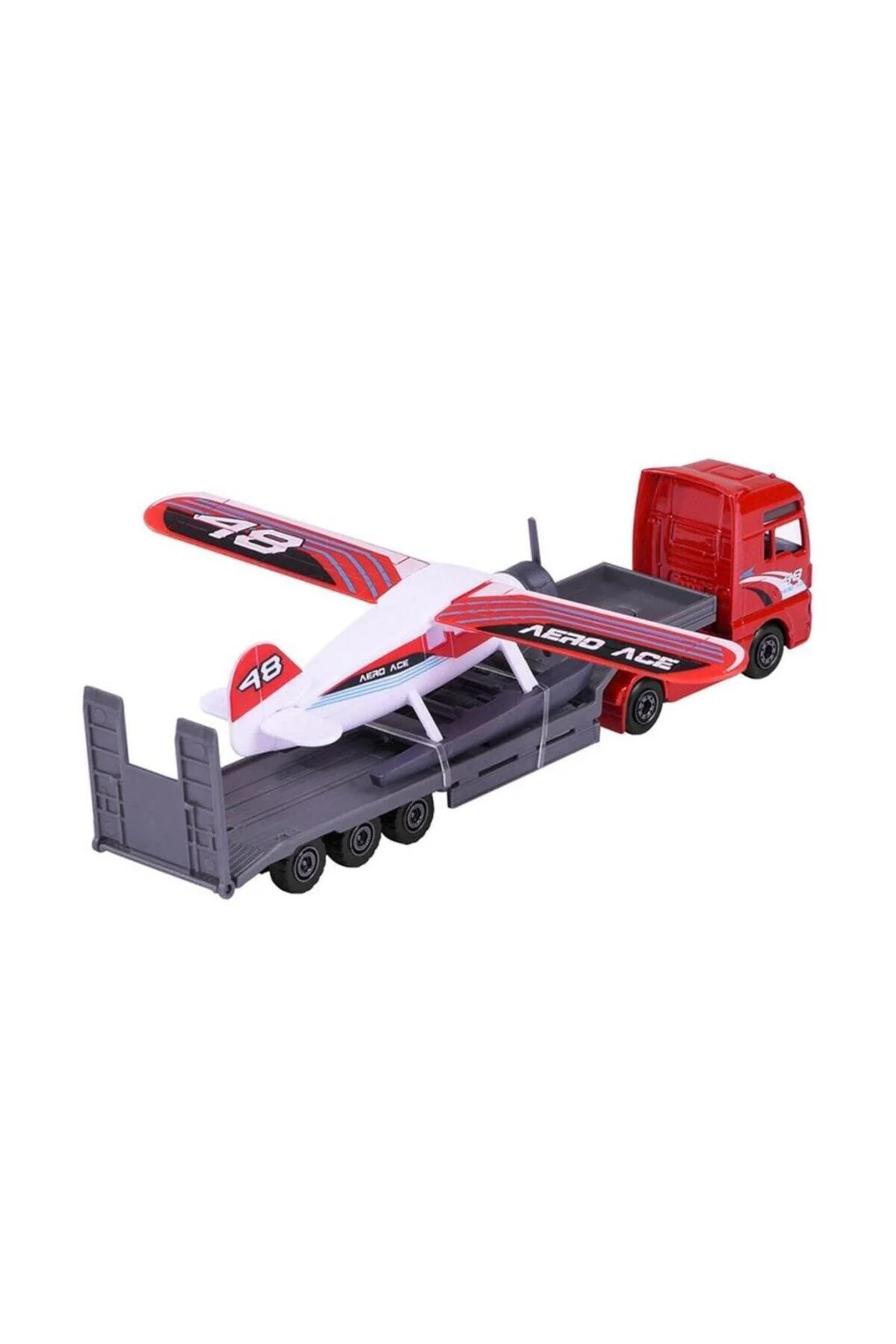 کامیون و ماشین آلات ساختمانی اسباب بازی های حامل MAN TGX XXL قرمز 212053302 Majorette