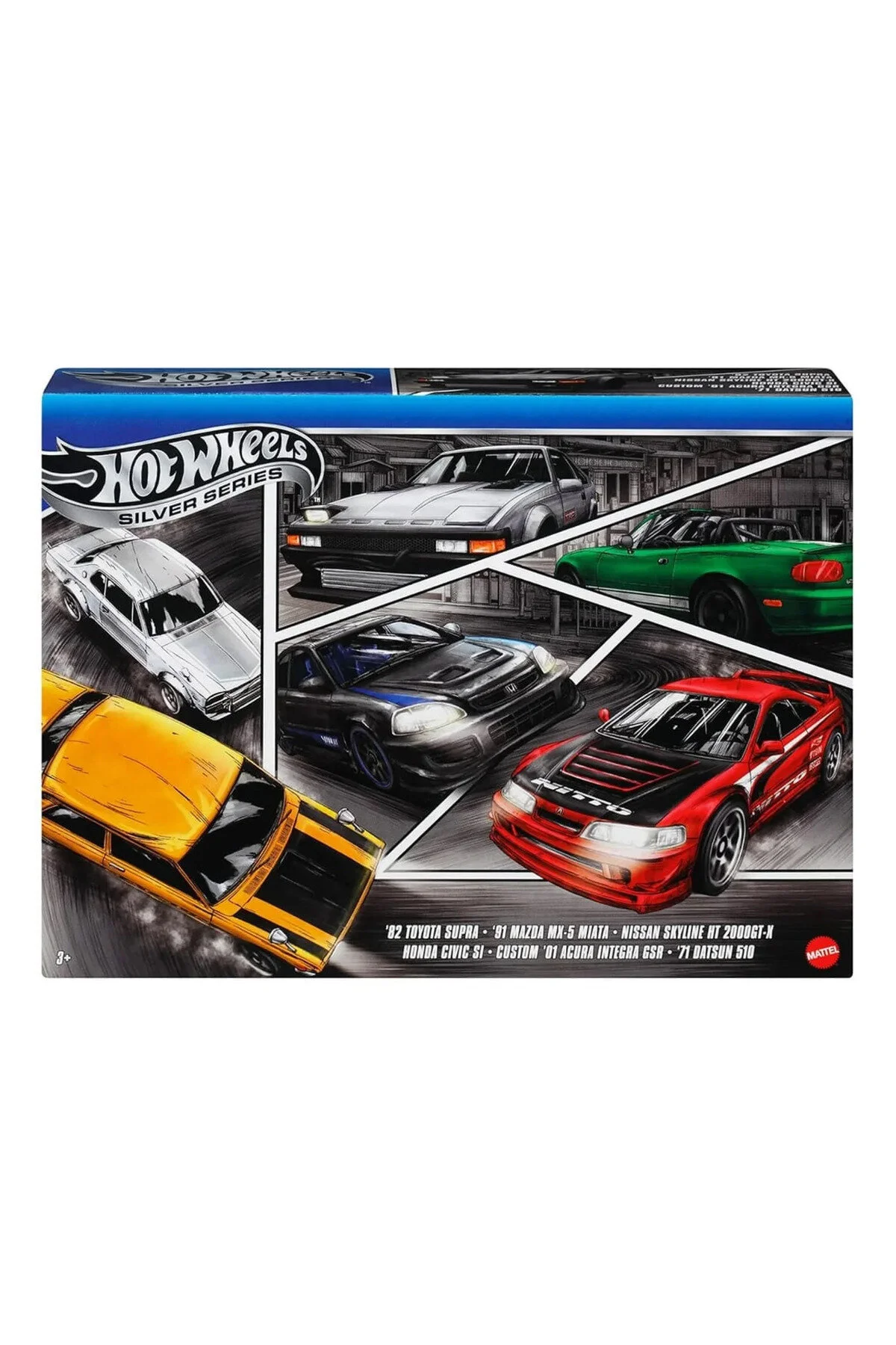 ماشین اسباب بازی با مضمون 6S خودروهای ژاپنی JBY77 هات ویلز اورجینال HOT WHEELS