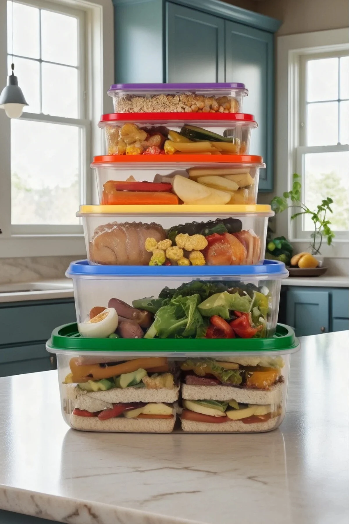 ظرف نگهدارنده کانتینر ROXY 6 STORAGE رنگ کاراجا Karaca