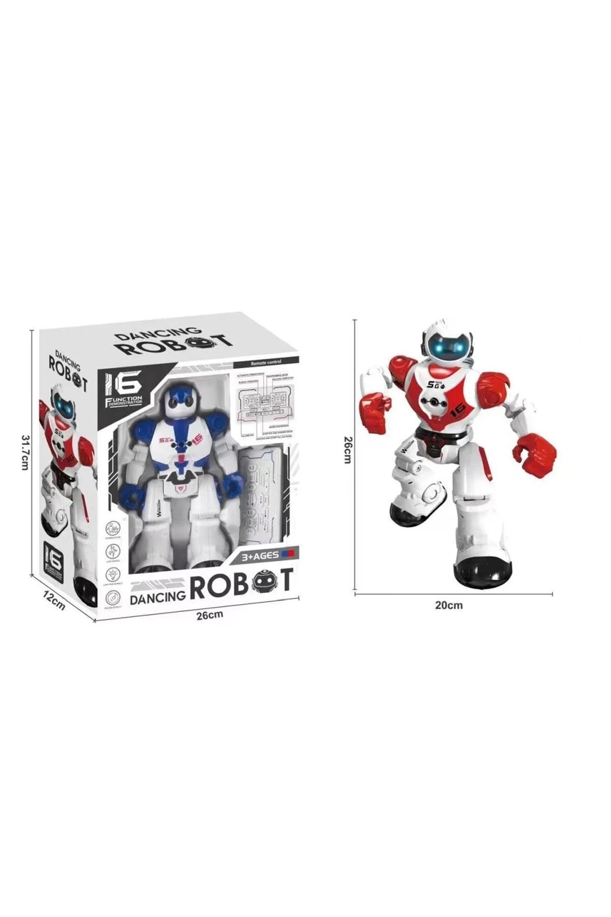 ربات هوشمند GGE 606 29 LIGHT DANCER ROBOT VARDEM TOY VARDEM OYUNCAK