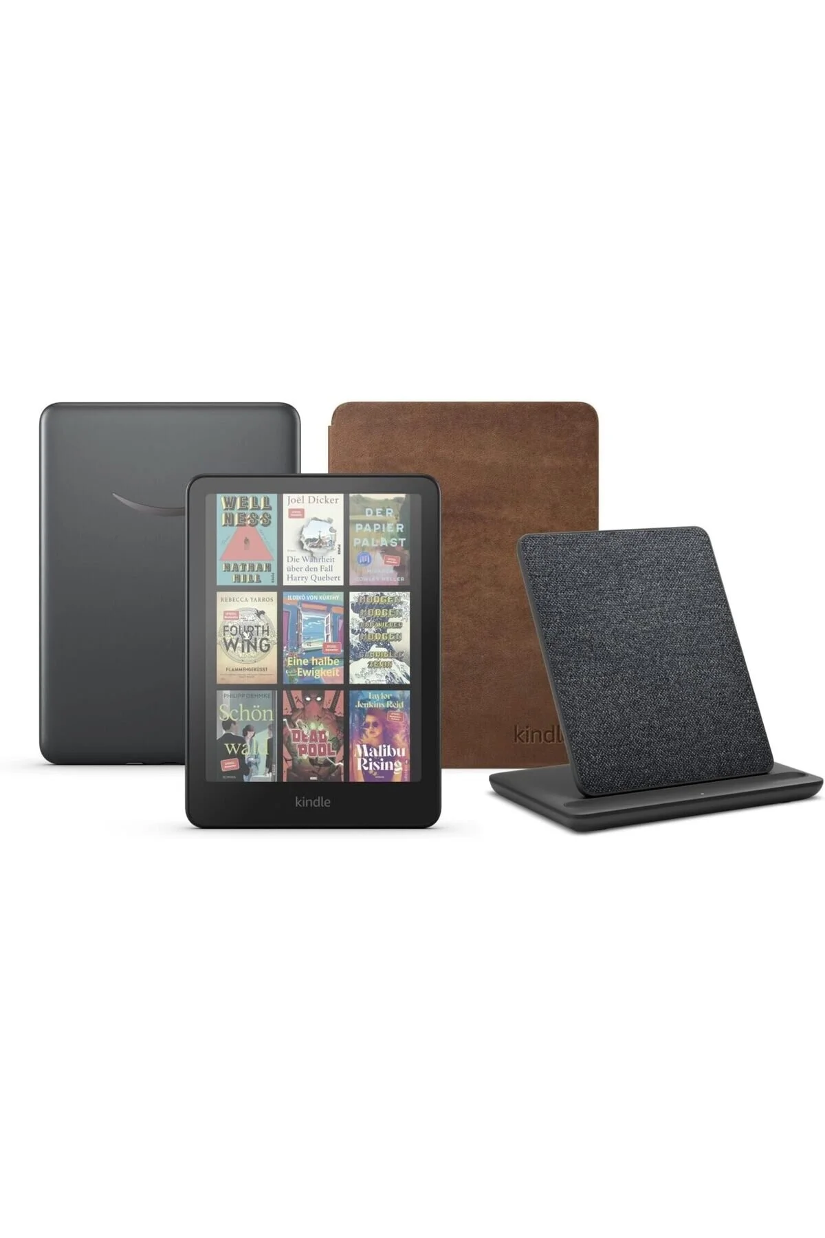 دستگاه کتاب خوان الکترونیکی چند رنگ مجموعه چرمی حق بیمه اصلی Amazon