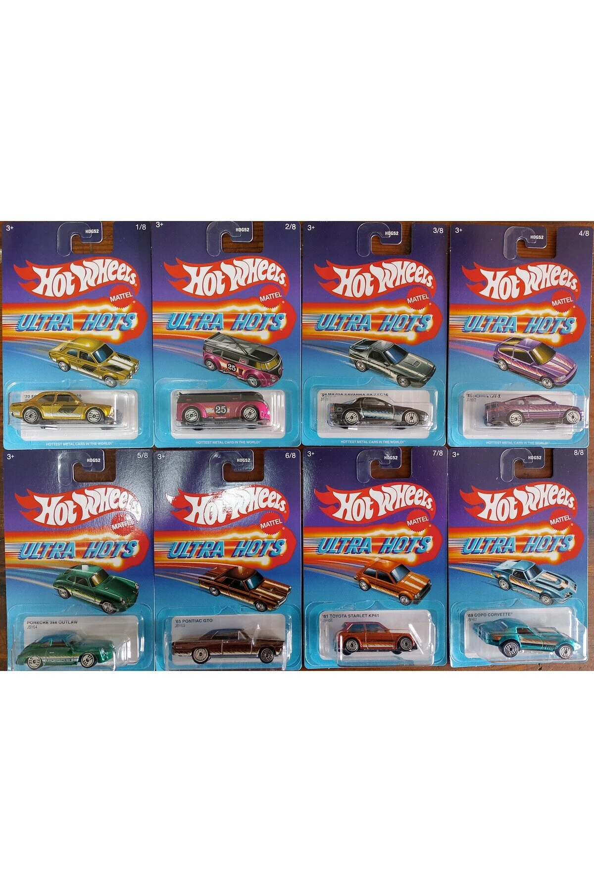 ماشین اسباب بازی کارت بلند ULTRA HOTS 8 مجموعه HDG52 979G هات ویلز اورجینال HOT WHEELS